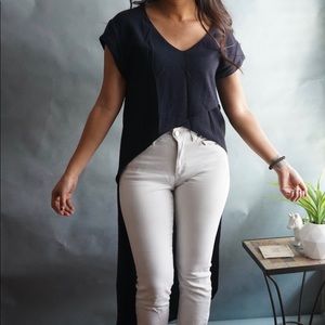 XS Zara high low crop top